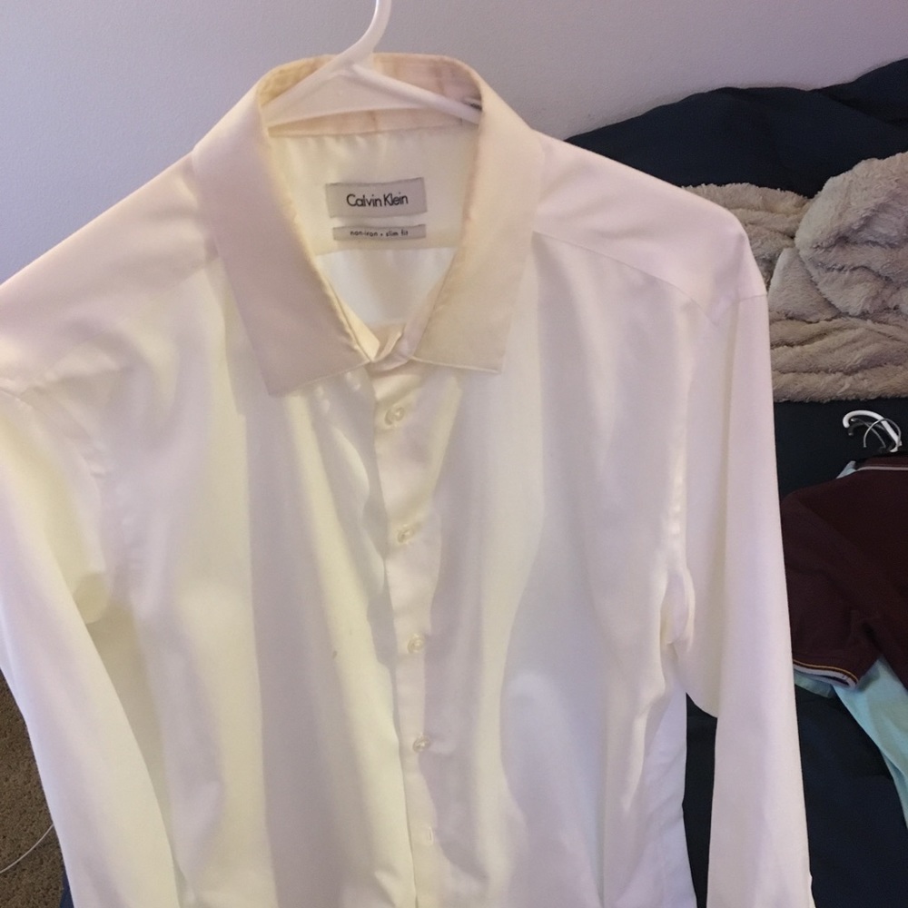 Calvin Klein white dress shirt
